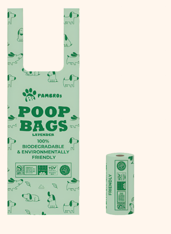 Scented Dog Poop Bags - Biodegradable & Eco-Friendly - Pambros