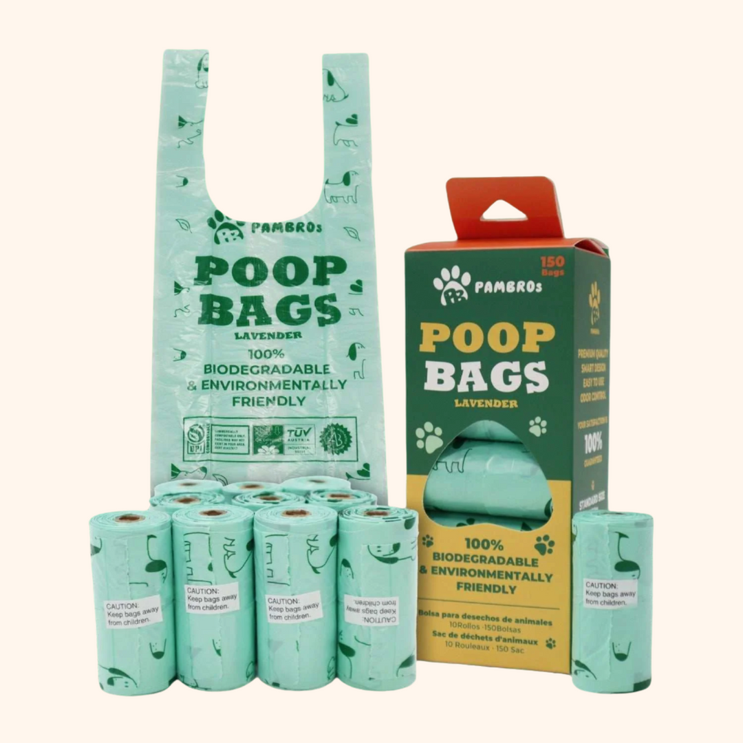 Scented Dog Poop Bags - Biodegradable & Eco-Friendly - Pambros