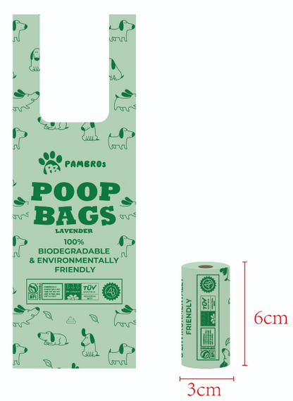 Lavender-Scented Biodegradable Dog Poop Bags – Leak-Proof & Eco-Friendly (150 Bags)