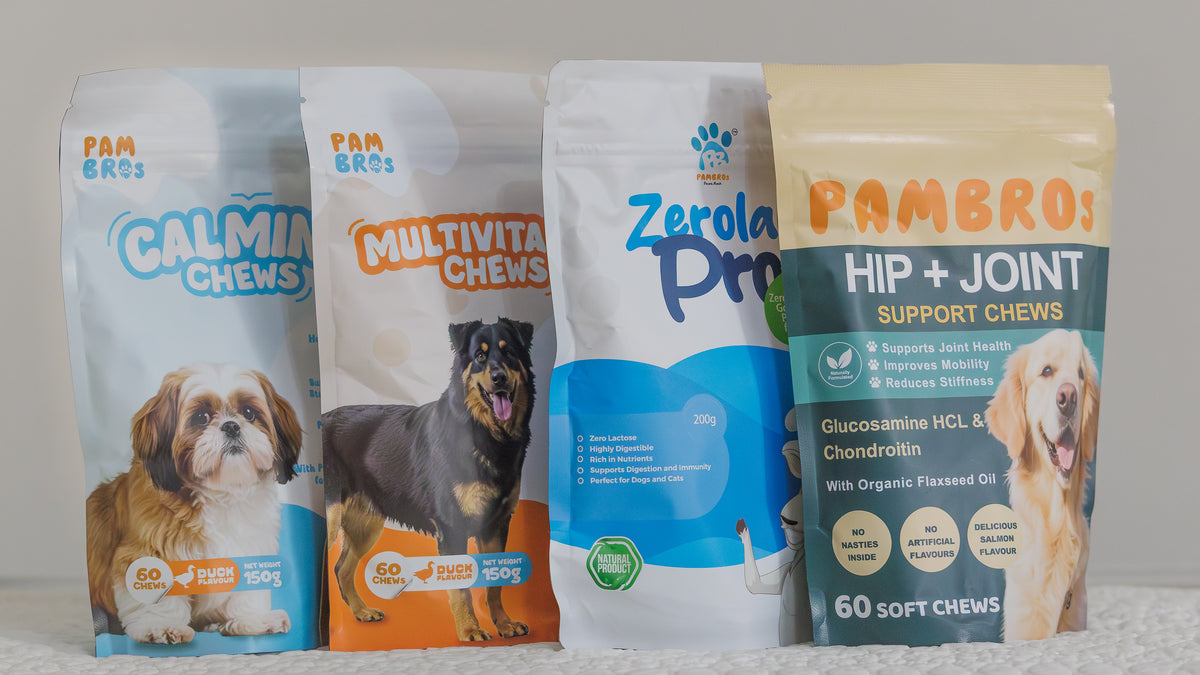 Ultimate Dog Wellness Pack | Joint, Calming & Multivitamin Chews with Zero-Lactose Goat Milk