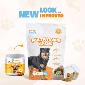 Multivitamin Chews for Dogs – Daily Health Support for Joints, Skin, Coat & Immunity